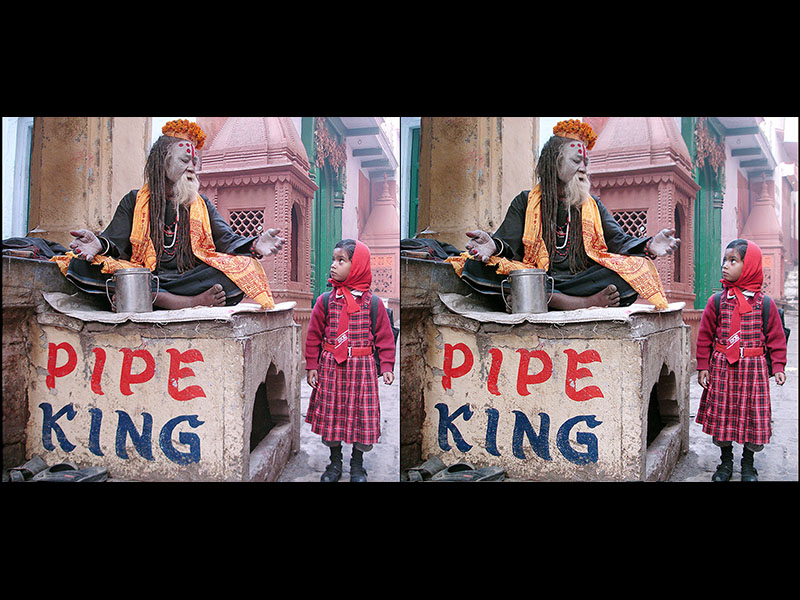 The Pipe King (Varanasi, India)